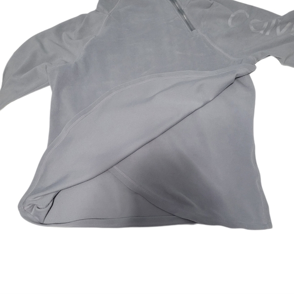 Calvin Klein Women's M Fleece Sweatshirt/Top Gray - Picture 8 of 10